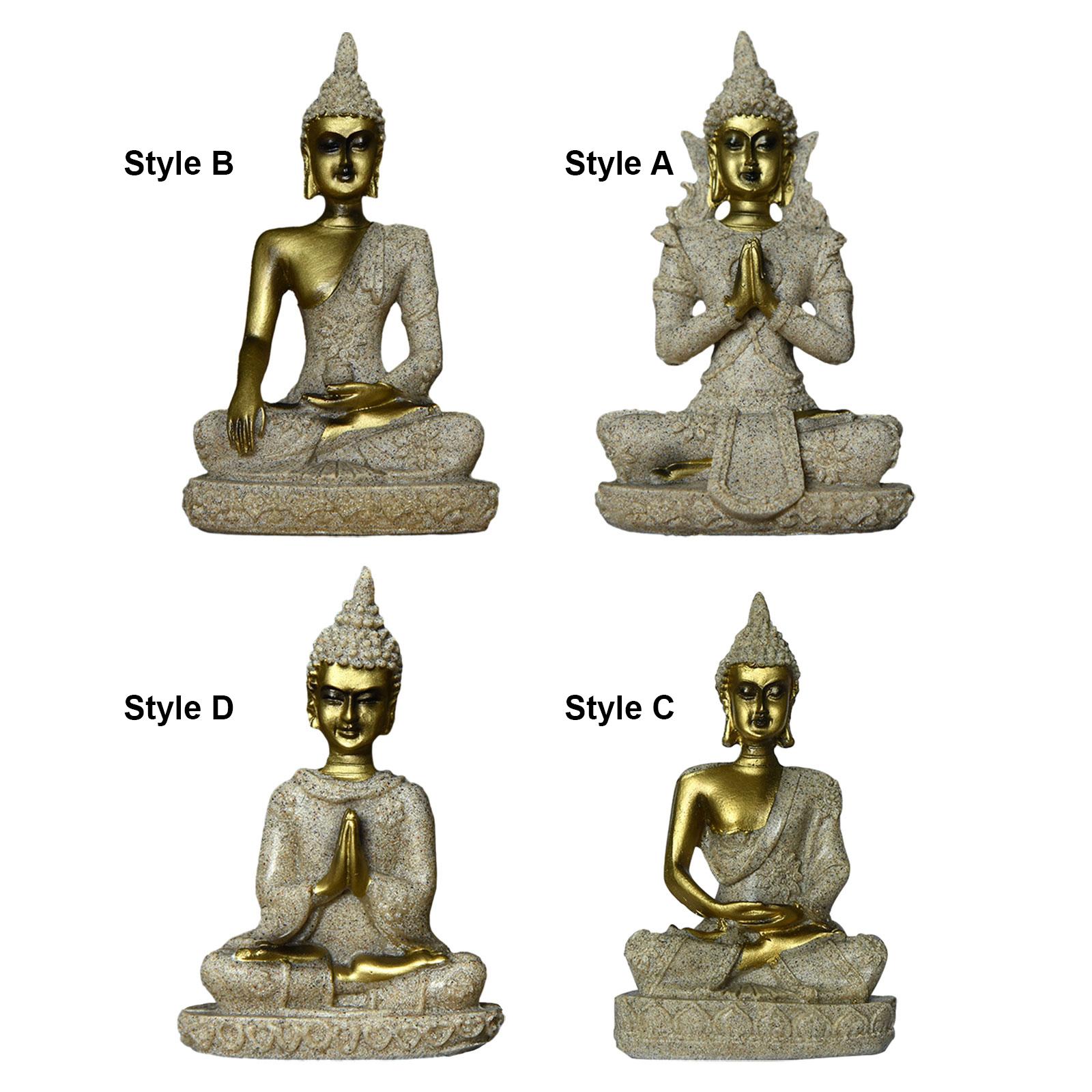 Resin Art Work - Antique Resin Buddha Statue Figurine for