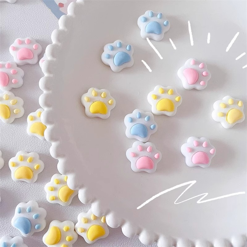 Resin Art Case - 30pc Cute Cat Paw Mini Accessories