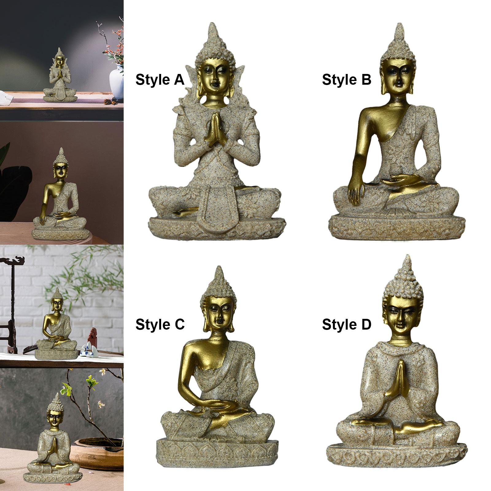 Resin Art Work - Buddhist Decor Resin Buddha Figure Statue