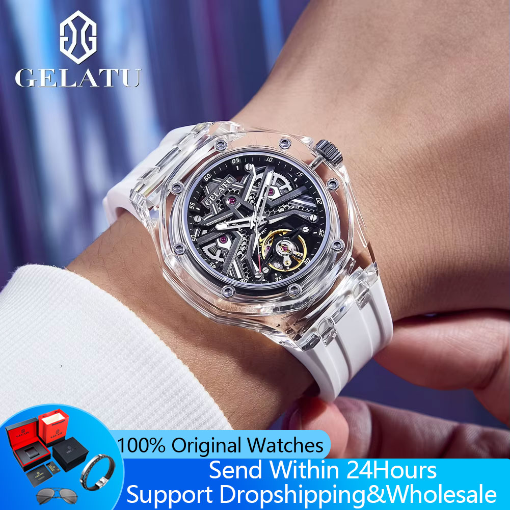 Resin Art Case - GELATU 8002 Top Luxury Man Watch
