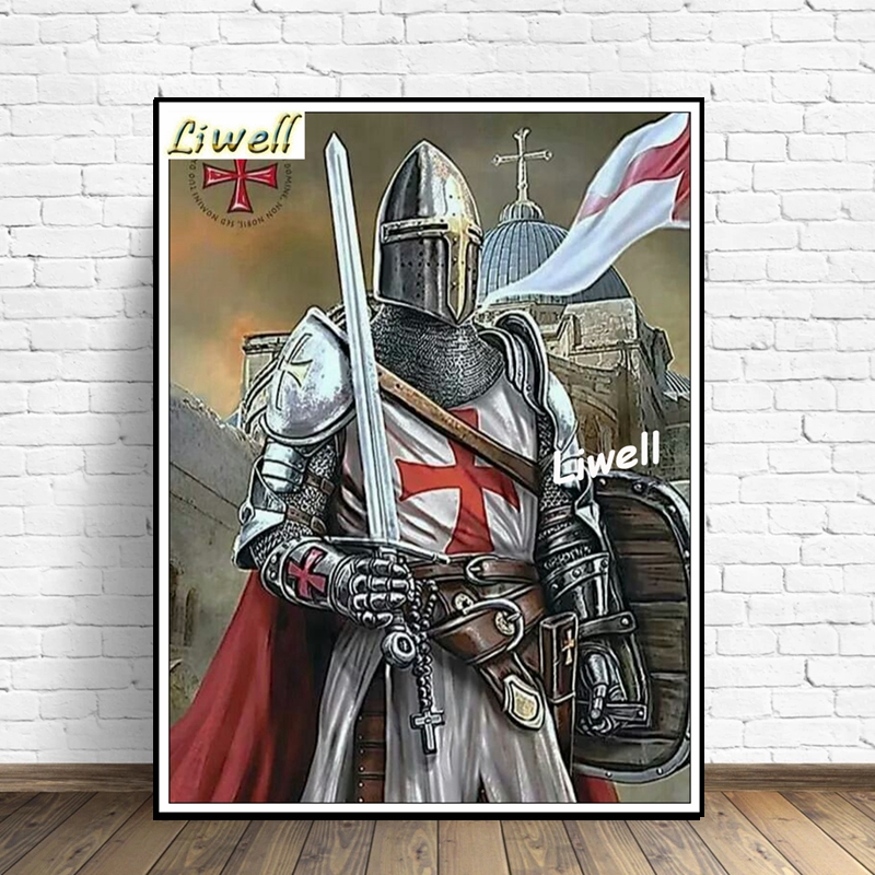 5d Knight Templar Warrior Of C - огляд і ціна Resin Art Wallpaper