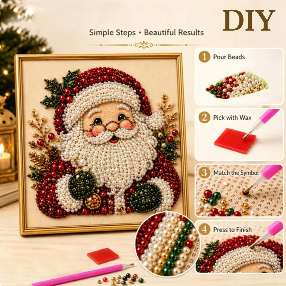 Christmas Santa Claus Pearl Ar - огляд і ціна Resin Art Work