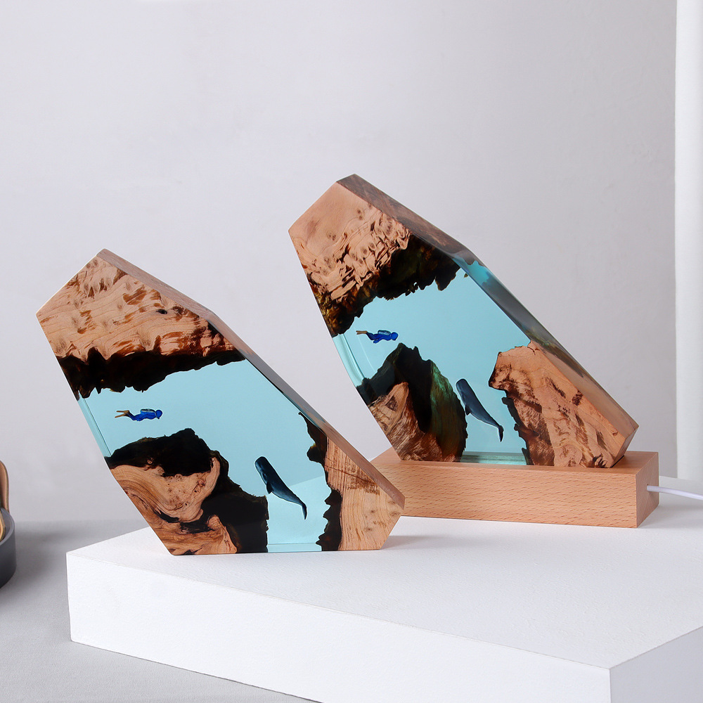New Underwater Cave Whale Dive - огляд і ціна Resin Art Wedding Gift