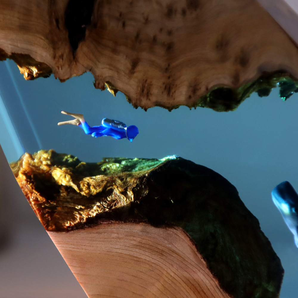 New Underwater Cave Whale Dive - огляд і ціна Resin Art Wedding Gift