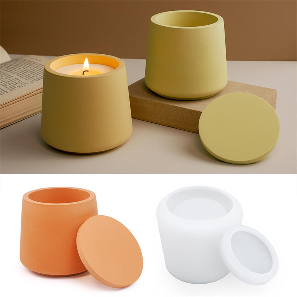 Candle Jar Silicone Mold With  - огляд і ціна Resin Art Case
