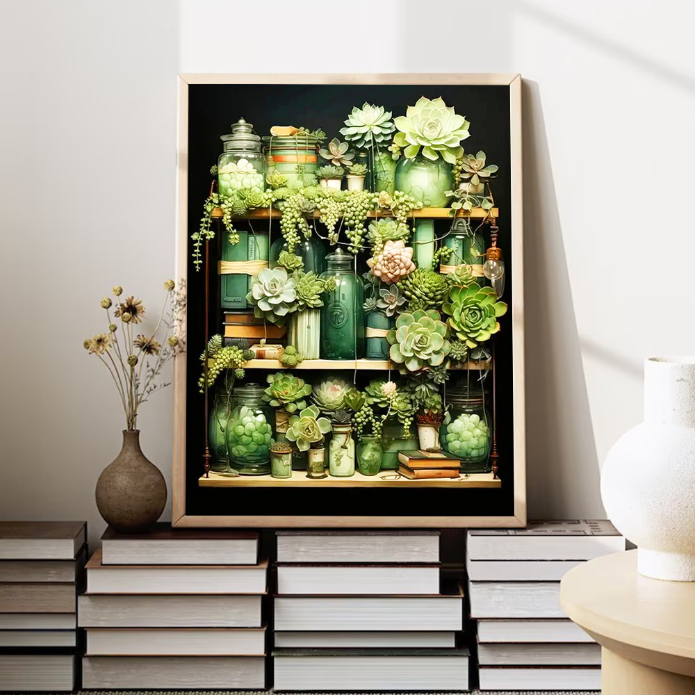 Huacan Diamond Painting Succul - огляд і ціна Resin Art Wallpaper