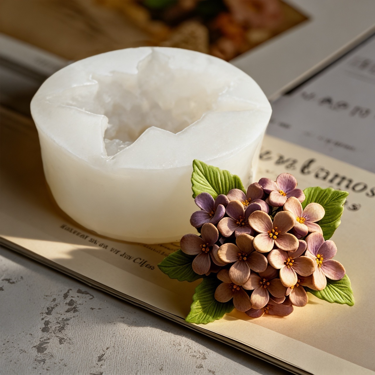 2-Piece 3D Rose and Lilac Sili - огляд і ціна Resin Art Rose
