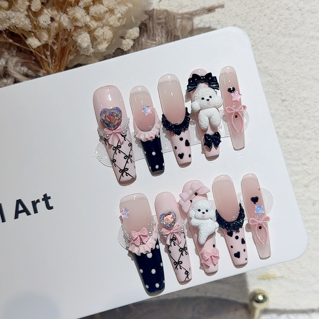 10PCS Black Lace Polka Dot Bal - огляд і ціна Resin Art Wedding Gift