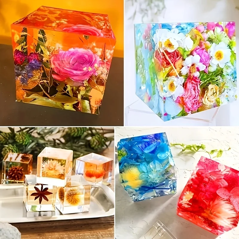 5 pcs Square Resin Mold Silico - огляд і ціна Resin Art Case